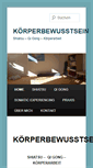 Mobile Screenshot of koerperbewusstsein.ch