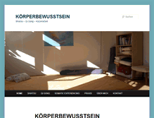 Tablet Screenshot of koerperbewusstsein.ch
